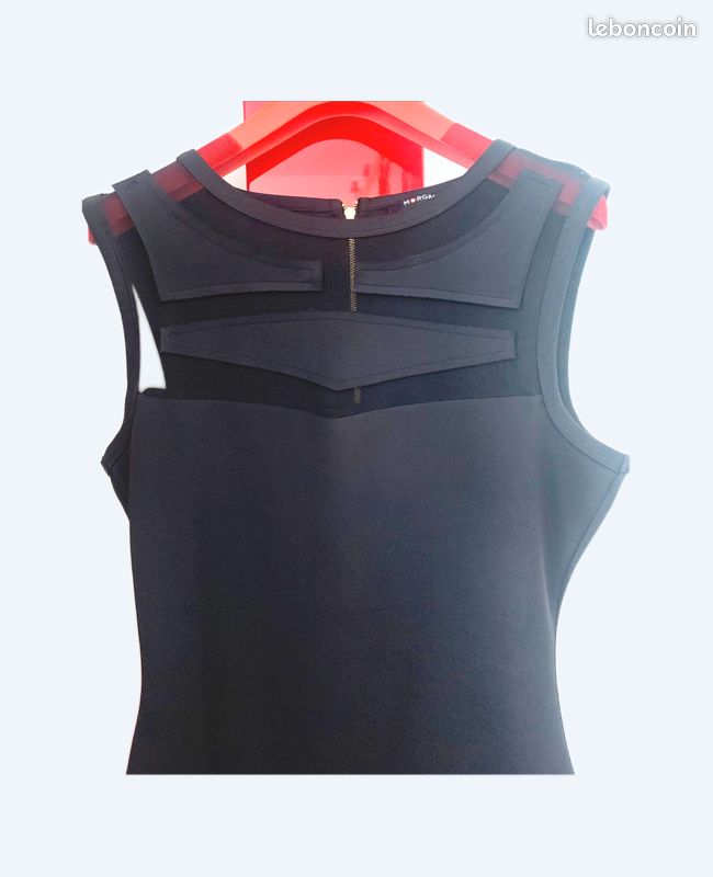Robe Noire Morgan - Taille 40 - Fourreau Genou - Neuve Avec étiquettes