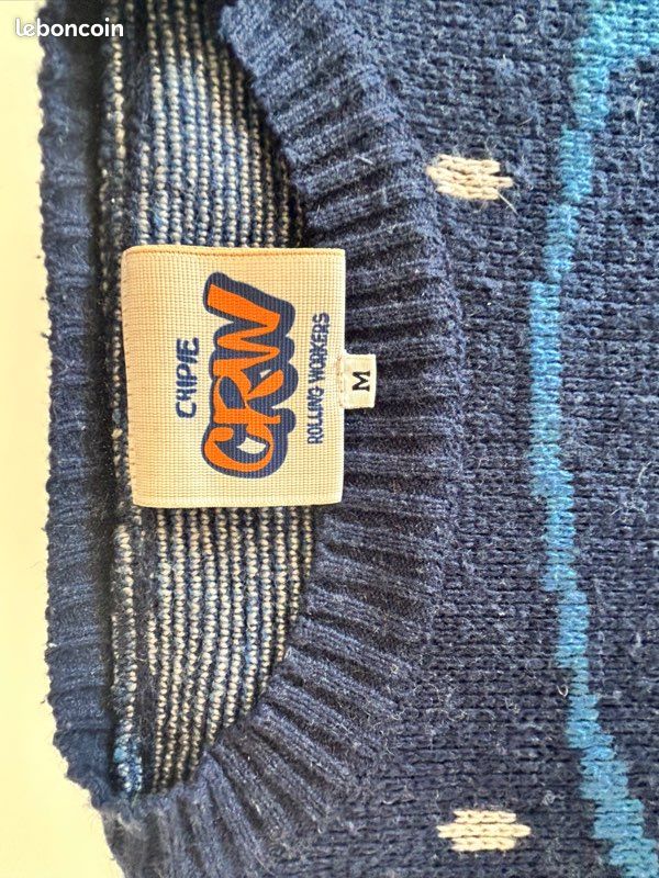 Sous-pull Chipie Col Roulé Bleu - Taille M Occasion Très Bon état