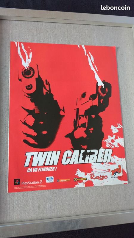 Jeu Twin Caliber Sur PS2 - Complet (Boîte, Livret) - Très Bon état