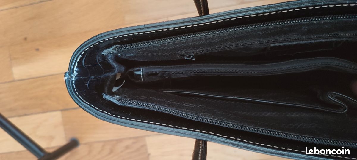 Sac à main cuir rigide-sans marque (image 6)