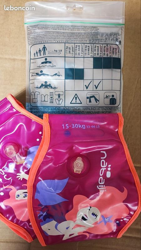 Brassards soft Decathlon 15-30kg rose violet (image 4)