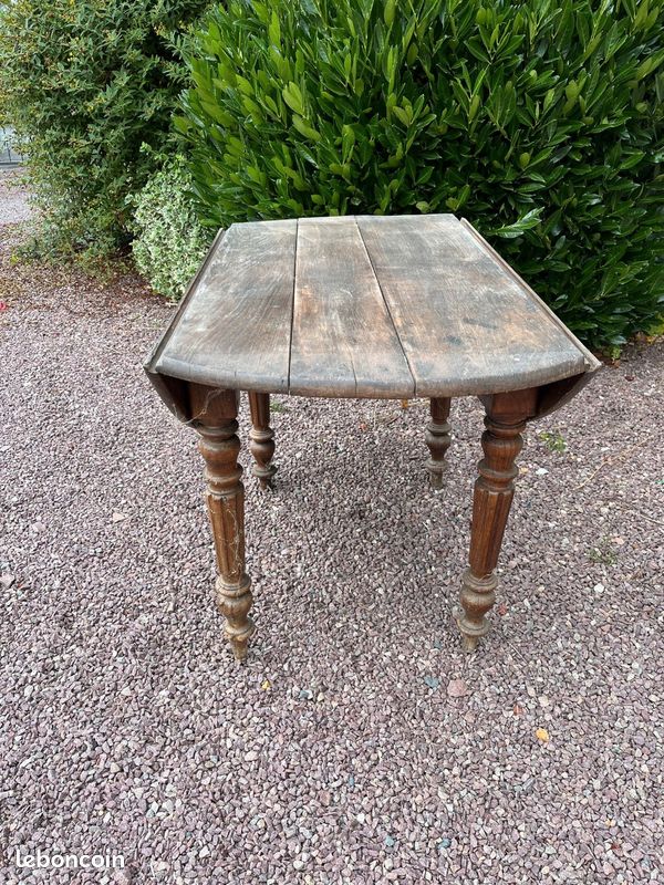 Table ancienne pliante chêne (image 4)