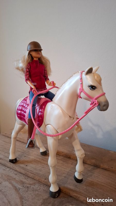 Cheval Barbie FTF02 Dream Horse - Mattel 2017 - Blanc - état D'occasion