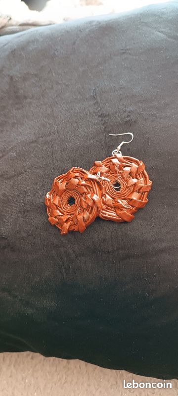 Boucles d'oreilles papier (image 1)