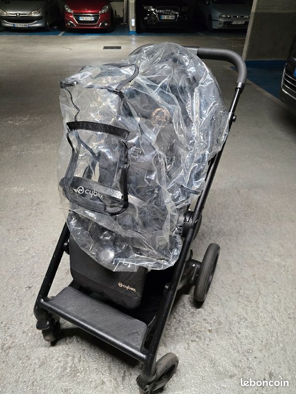 Poussette Cybex Balios S + Cosy Aton Q + Habillage Pluie Cybex (image 9)