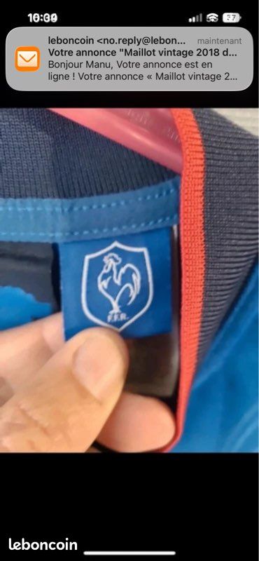 Maillot vintage Équipe de France de rugby Adidas, coupe du monde 2015. 13-14 ans ,bleu (image 6)