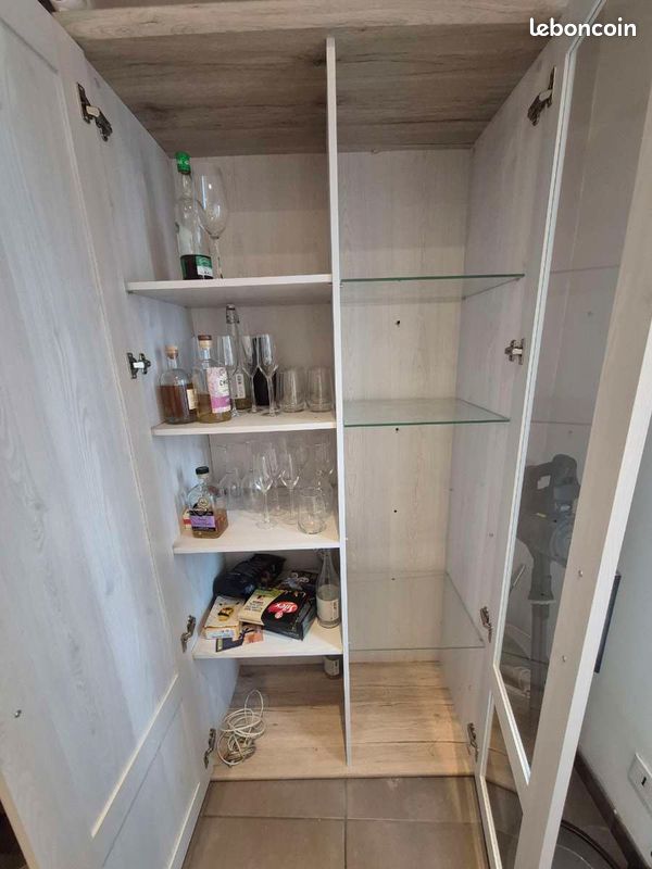 Buffet en verre et en bois (image 4)