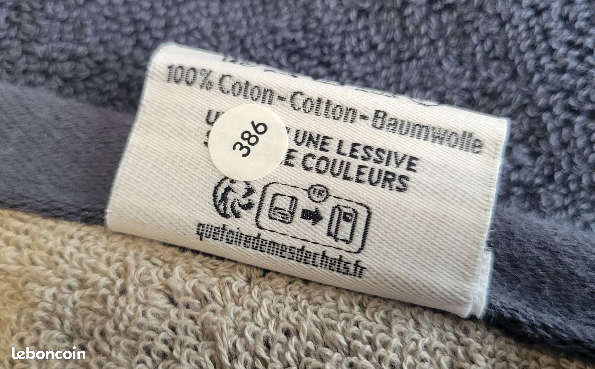 Superbe serviette d'invitée Linvosges "Syracuse" gris anthracite (image 8)
