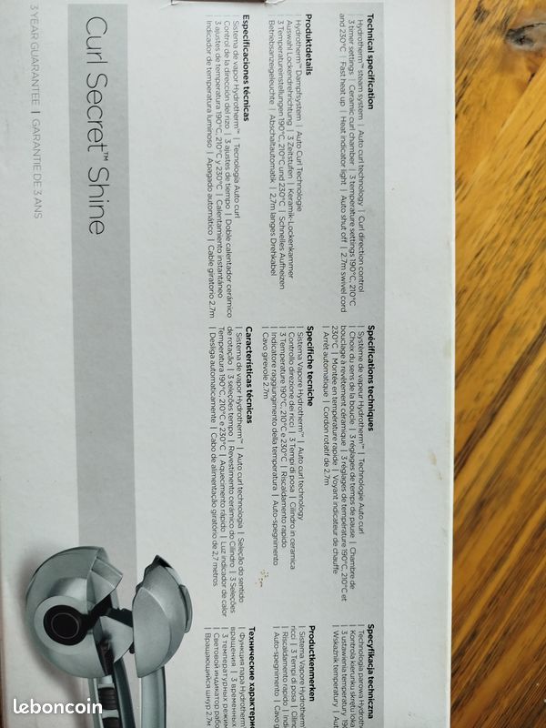 Fer à friser Babyliss "curl secret shine" (image 5)