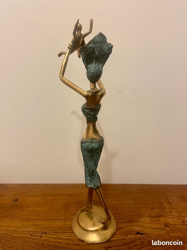 Le sacrifice de la reine Pokou, sculture en bronze (image 4)