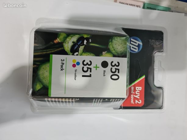 Lot De Cartouches D'encre HP 350 Et 351 - Originales, Neuves, Pour Imprimantes HP