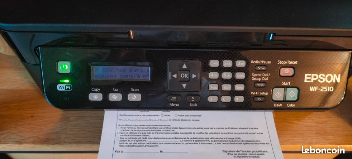 Imprimante Epson WF~2510WF (image 5)