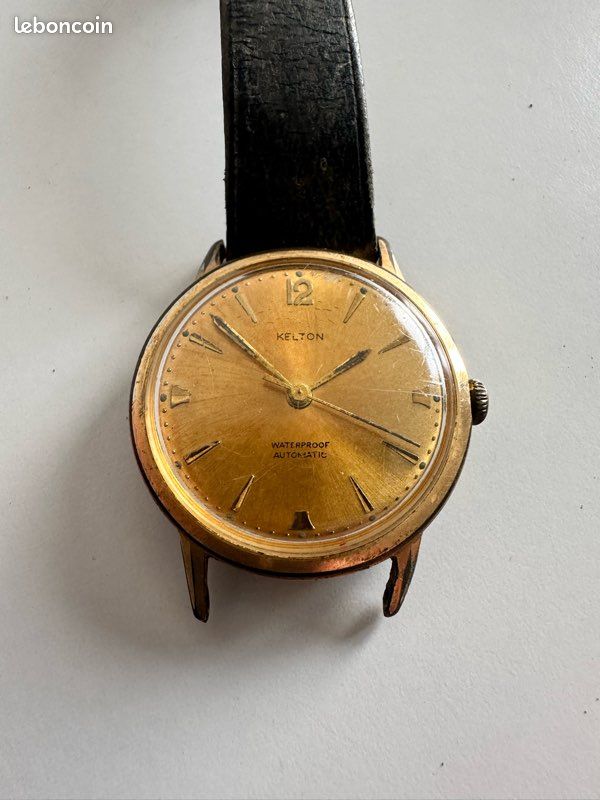 Montre Bracelet Automatique Vintage KELTON Pour Homme - Occasion, Fonctionne | Montre Mécanique Rétro