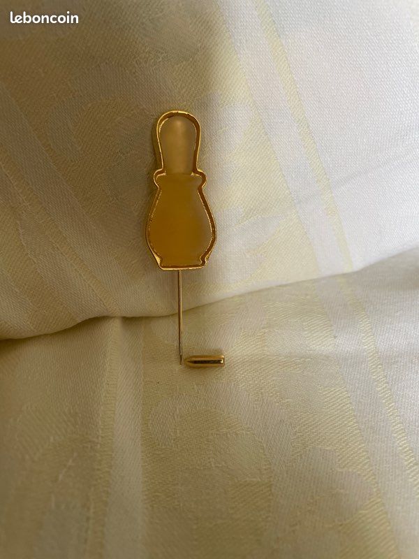 Broche Vintage Decleor Dorée - Environ 6 Cm, Bon état Occasion
