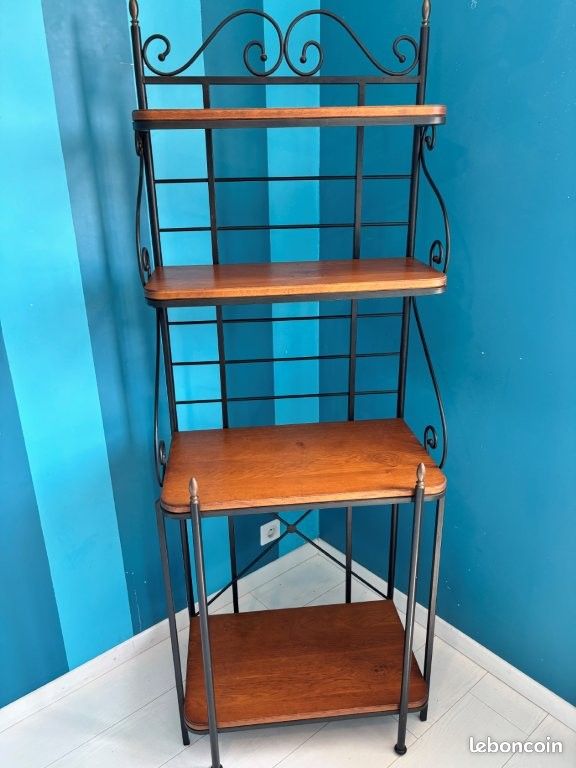 Etagère 4 plateaux - fer forgé (image 1)
