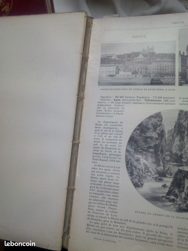 Ancien atlas Larousse Illustré (image 2)