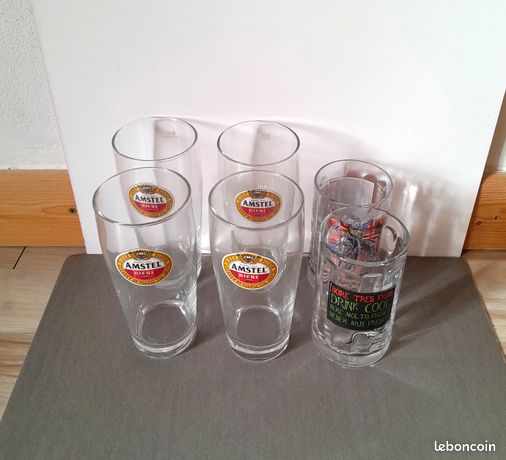 VERRE A BIER AMSTEL 40CL PINTE AMSTEL