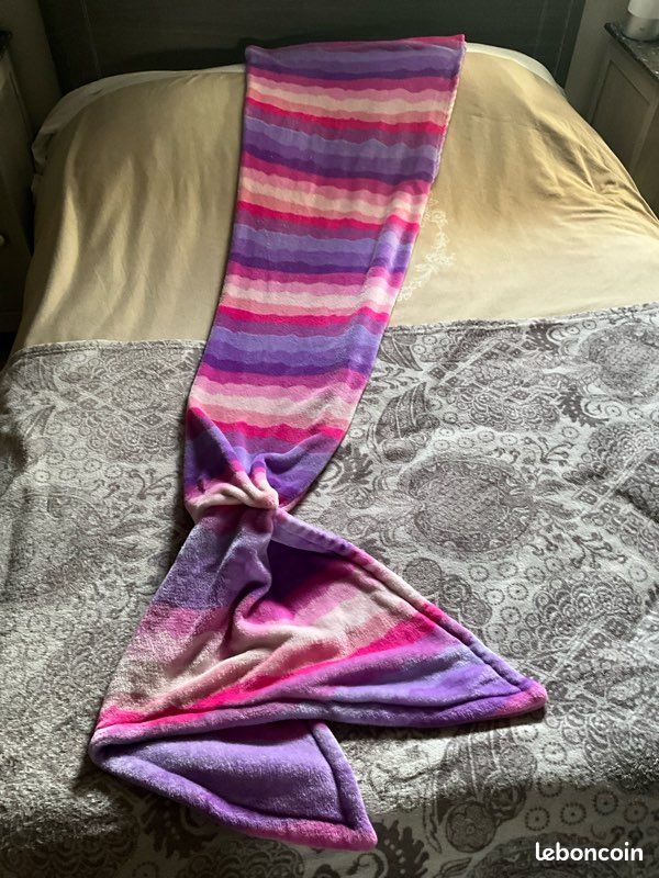 Couverture plaid sirène taille adulte Linge de maison