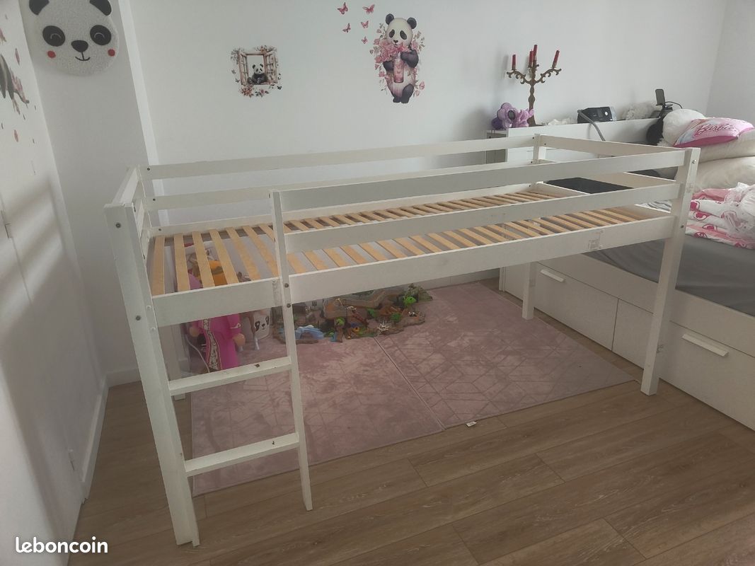 Lit mezzanine enfant 90x200 cm (image 1)
