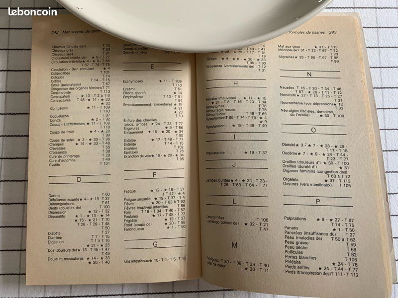 Livre : Tous mes secrets de santé par les plantes, tisanes & médecines naturelles. M. Et R. BONTEMPS (image 8)