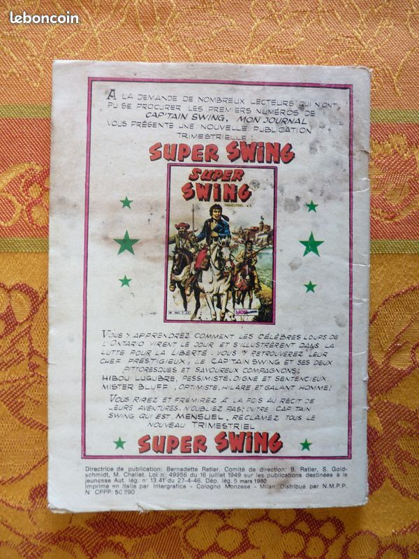BD "Capt'ain Swing " (1re série) N°99-126-127-153-165-175-184 (image 11)