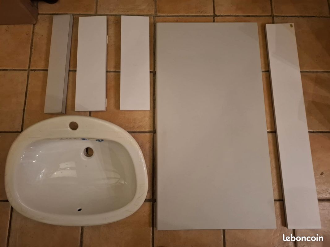 Vasque + plan de toilette (image 1)