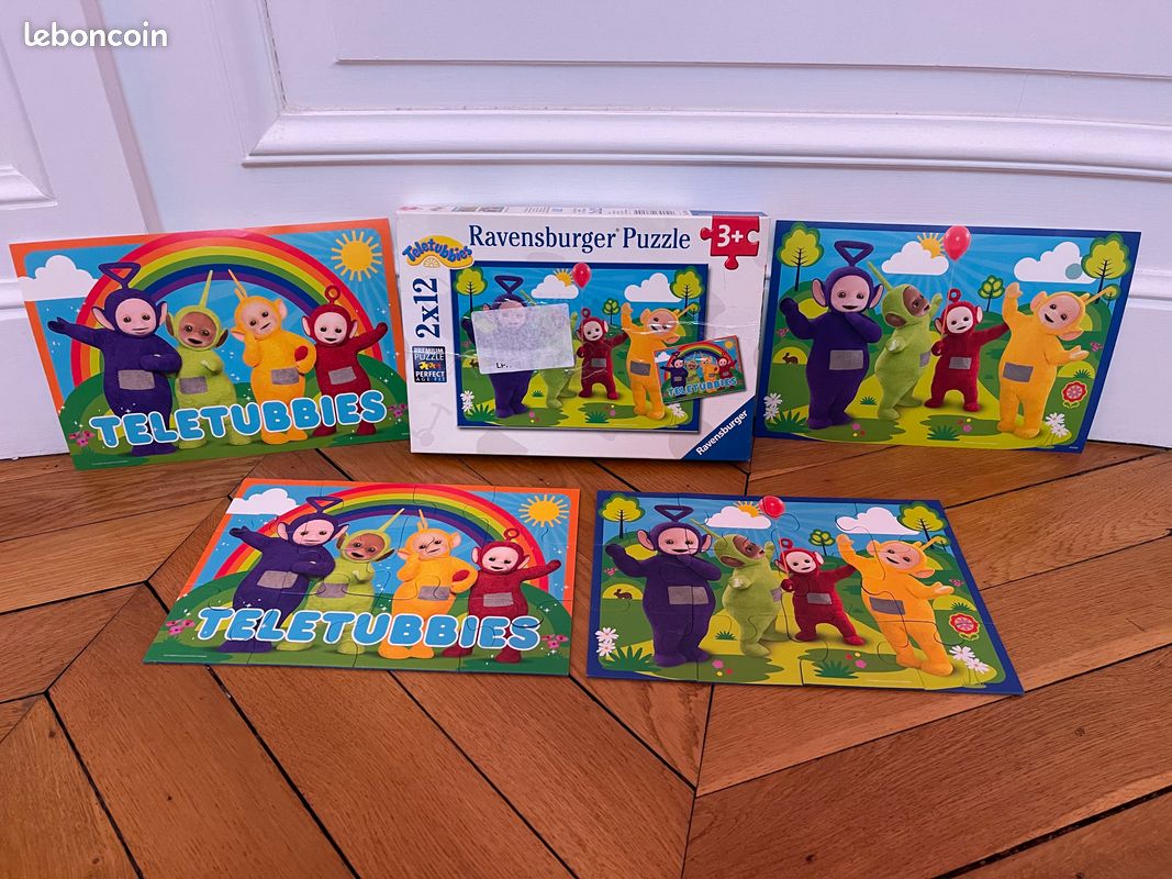 2 puzzles Teletubbies de 12 pièces Ravensburger jouet pour enfants 3 ans garçons filles (image 1)