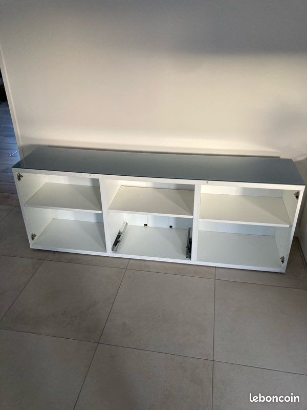 Plateau verre bleu IKEA besta (image 2)