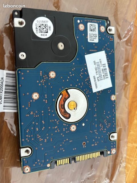 Disque Dur Interne HGST 1To (2.5 Pouces, SATA, Modèle HTS541010A9E680) – Occasion