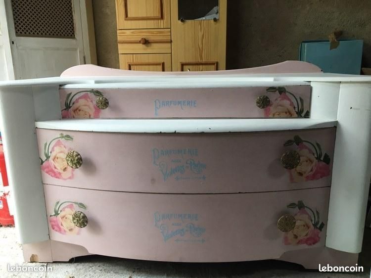 Commode shabby chic relookée (image 2)