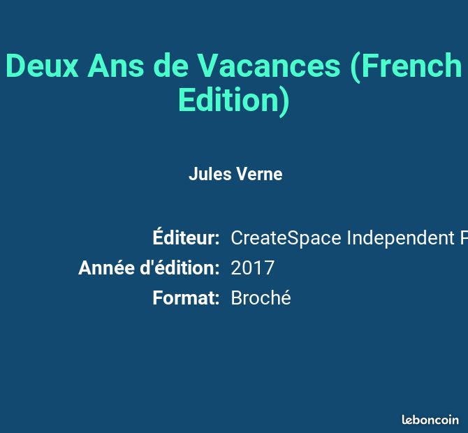 Deux Ans de Vacances (French Edition) - Jules Verne (image 2)