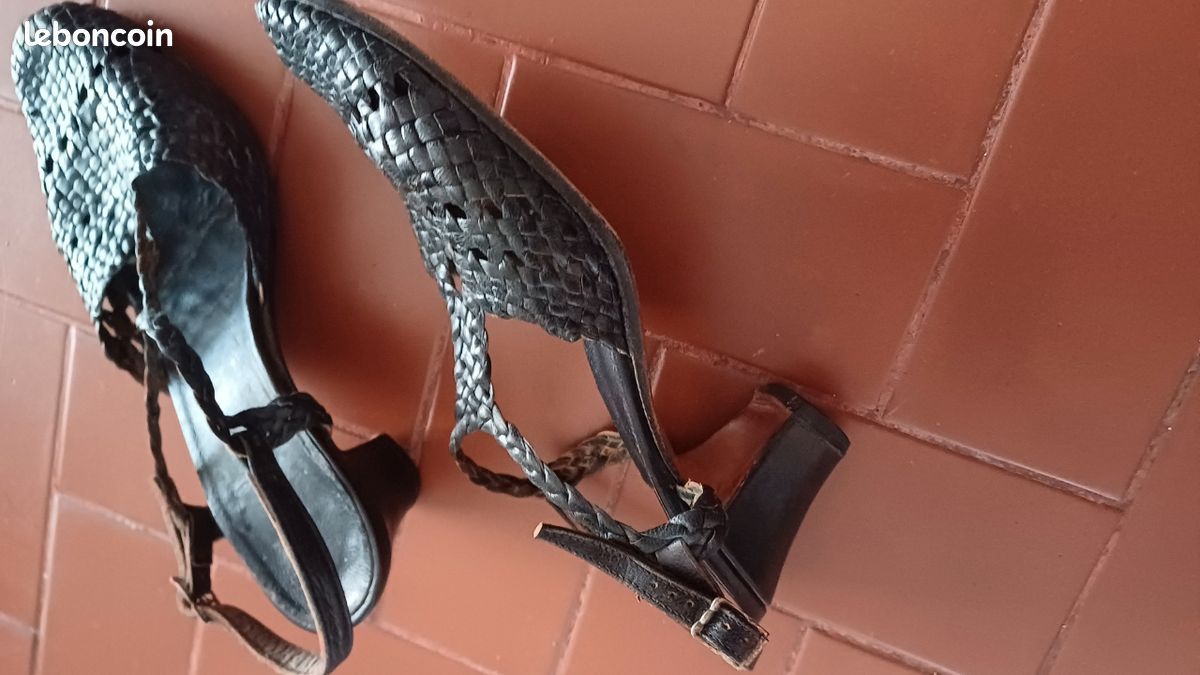Chaussures en cuir tressé très confortable (image 4)