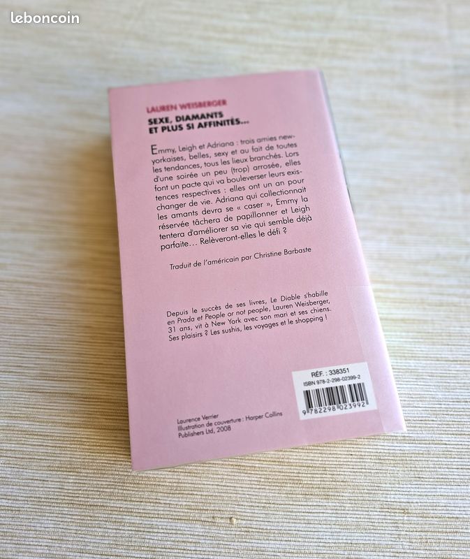 Livre "Sexe, Diamants et Plus si Affinités" de Lauren WEISBERGER (image 2)