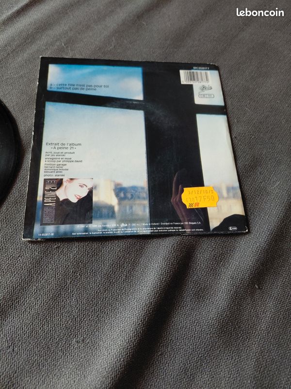 Vinyle 45 tours jil caplan, cette fille n'est pas pour toi (image 3)