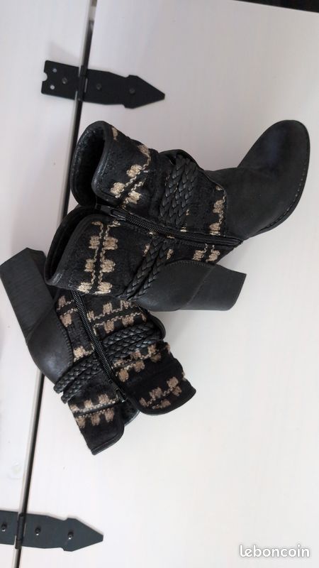 Bottines femme noires (image 2)