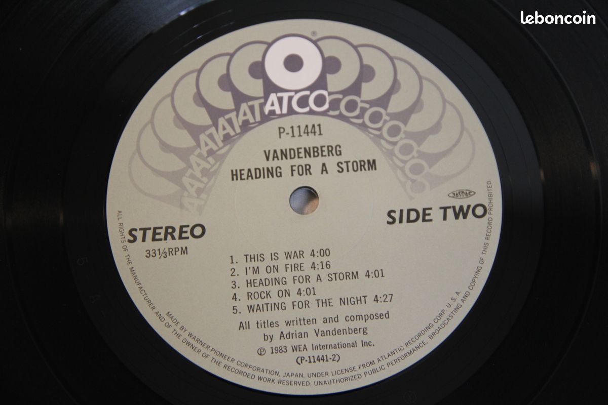 Heading For A Storm Vandenberg Rock Vinyl LP + OBI P-11441 Album (image 4)