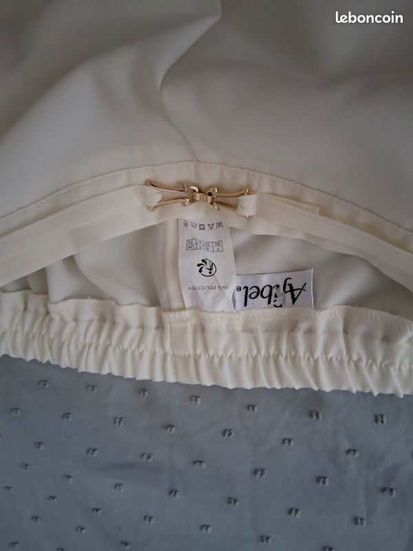 Pantalon blanc afibel femme (image 3)