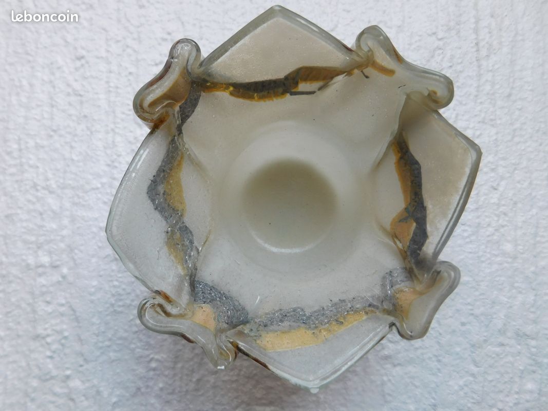 Lot De 3 Bols En Verre Moulé Pressé – Transparent – Époque Indéterminée