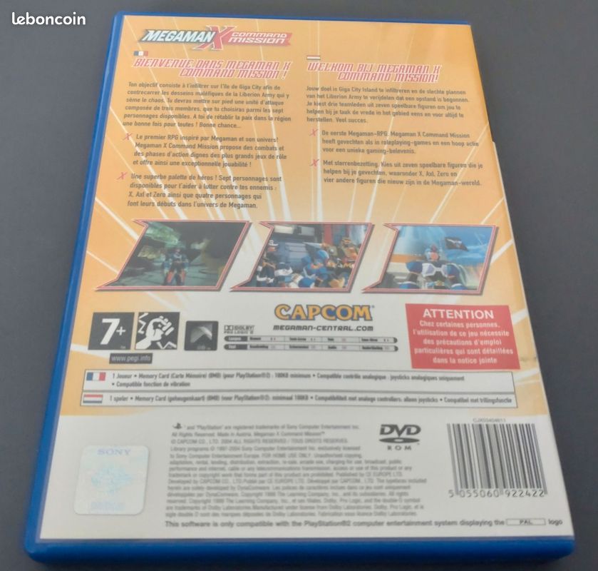 Lot Megaman X7 & X8 & X Command Mission - PS2 pal FR (image 13)