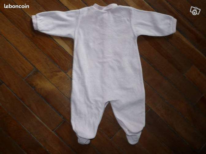 Pyjama rose "Baby Wappy" 3 mois (image 2)