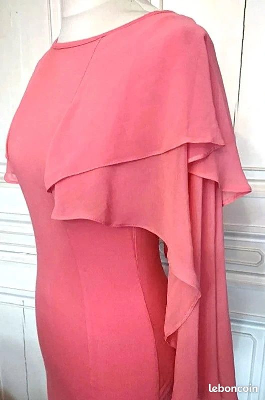River Island Robe Ceremonie Soirée Cape Mousseline TM (image 9)