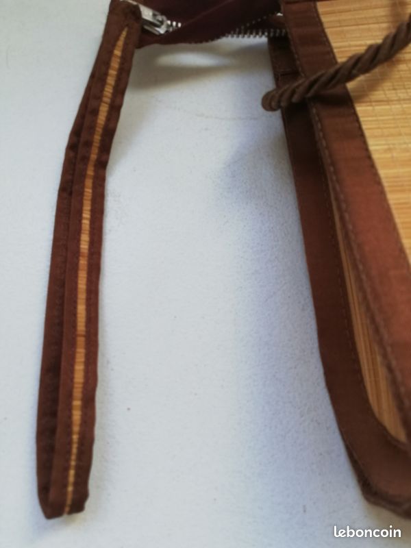 Sac en paille tressée original avec fermeture éclair (RMP à Paris) (image 9)