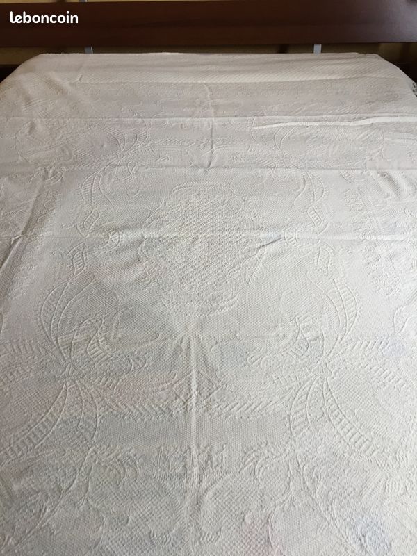 Couverture en coton blanche (image 1)