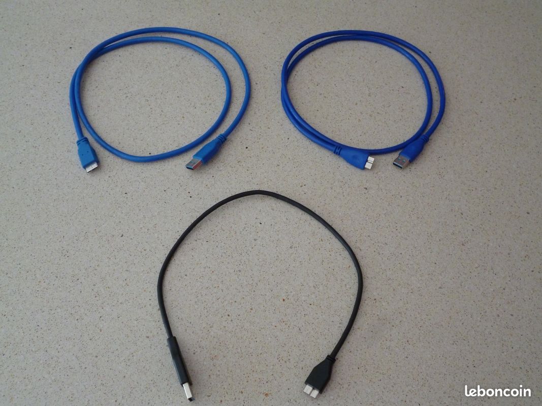 Lot de 3 cable usb 3.0 (image 1)