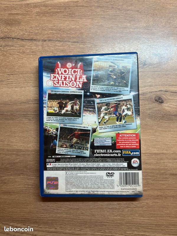 Jeu FIFA 07 Complet Pour PlayStation 2 (PS2) - Version Française En Très Bon état