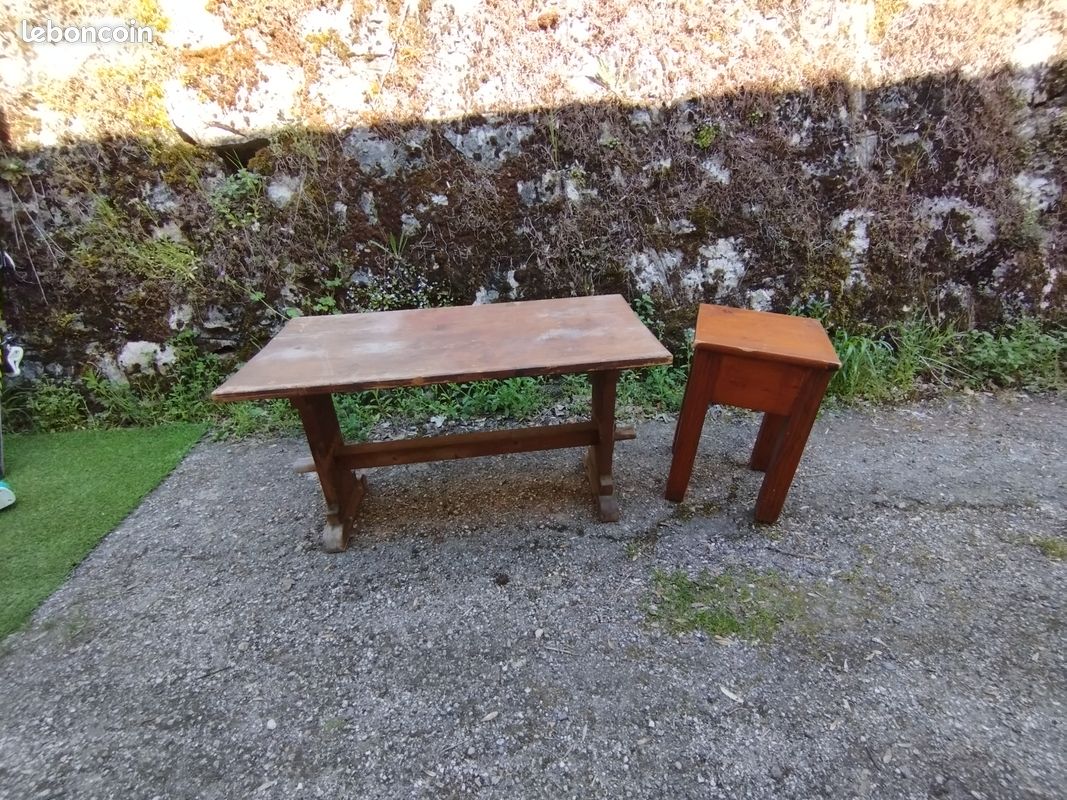 Petite table d'extérieur h 55 x 100 x 50 (image 3)