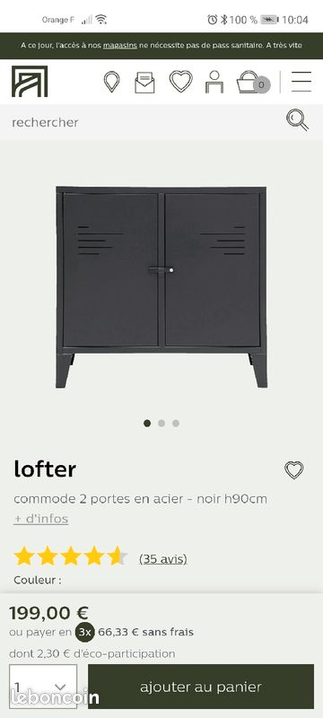 Commode acier alinéa (image 1)