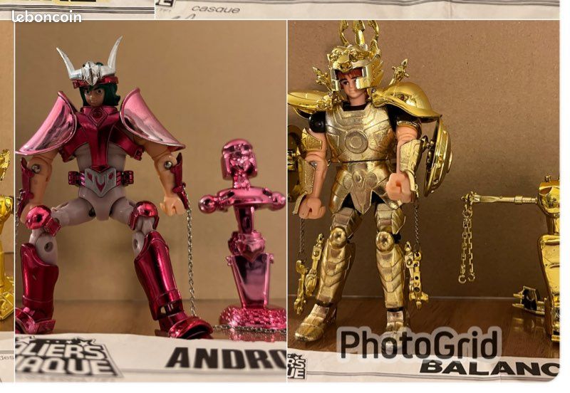 Lot De 2 Figurines Saint Seiya - Les Chevaliers Du Zodiaque - Bandai - Occasion