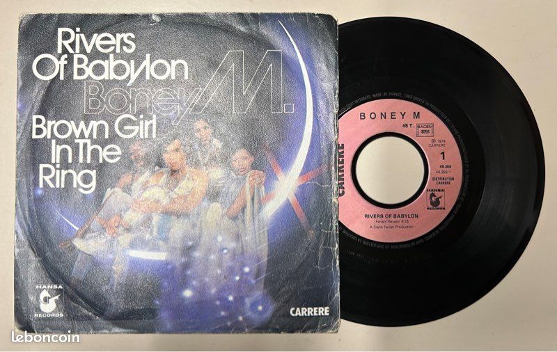Vinyle 45 tours BONEY M Rivers of Babylon (image 1)