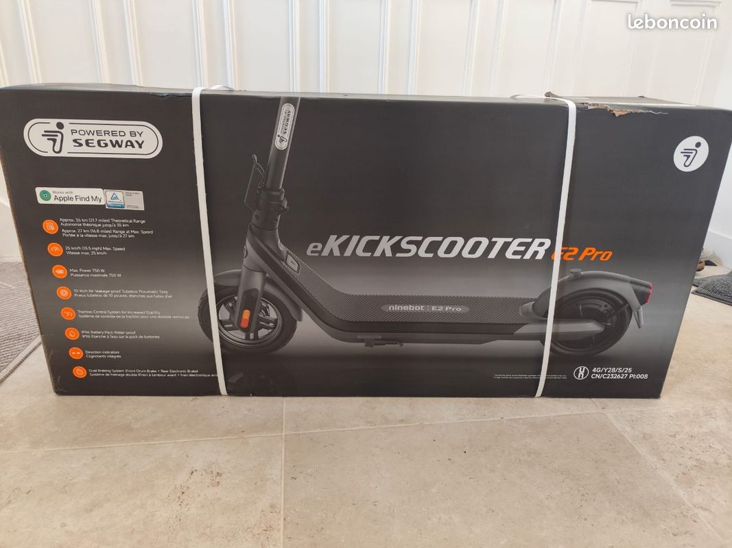 Trottinette électrique Ninebot By Segway E2 Pro – Neuve Sous Emballage D'origine, Moteur électrique Performant